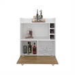 Platea Bar Cabinet Living Room WhiteMacadamia
