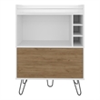 Platea Bar Cabinet Living Room WhiteMacadamia