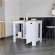 Shoproni Kitchen Island White Engineered Wood