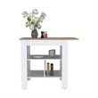 Pompeya  Kitchen Island White Engineered Wood