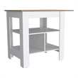 Pompeya  Kitchen Island White Engineered Wood
