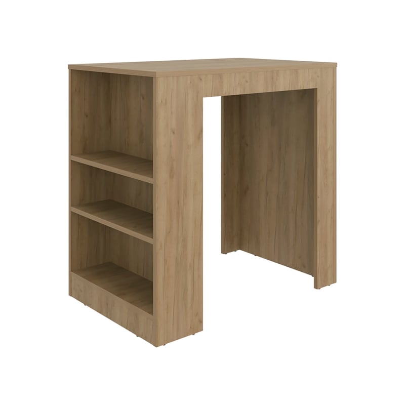 Rosstree Kitchen Island Compact Beige Wood Kitchen Island