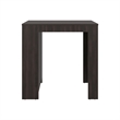 Rosstree Kitchen Island Compact Black Wood Kitchen Island