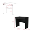 Eden Desk Office Black