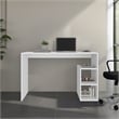 Endura Desk Modern White Desk with Side Storage