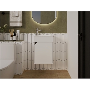 Hudson Vanity Sink Bathroom White