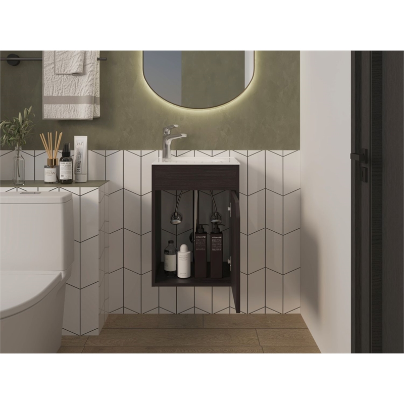 Hudson Vanity Sink Bathroom Black