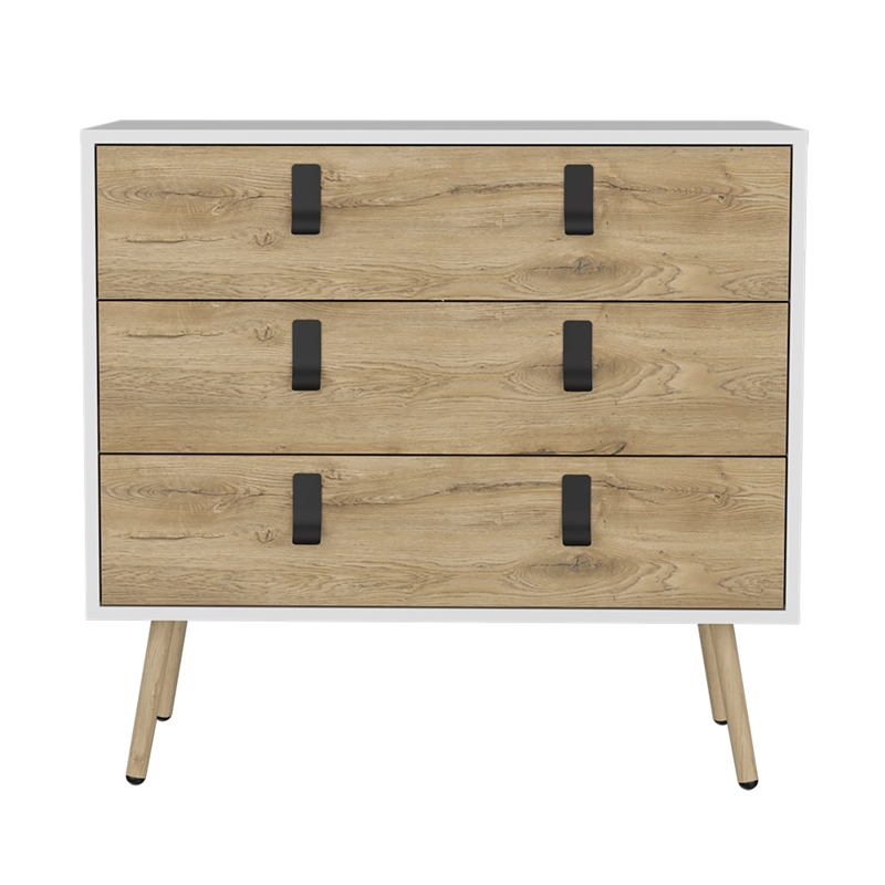 Dresser Magness Bedroom White  Macadamia Manufactured wood