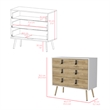 Dresser Magness Bedroom White  Macadamia Manufactured wood