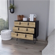 Dresser Magness Bedroom Black  Macadamia Engineered Wood