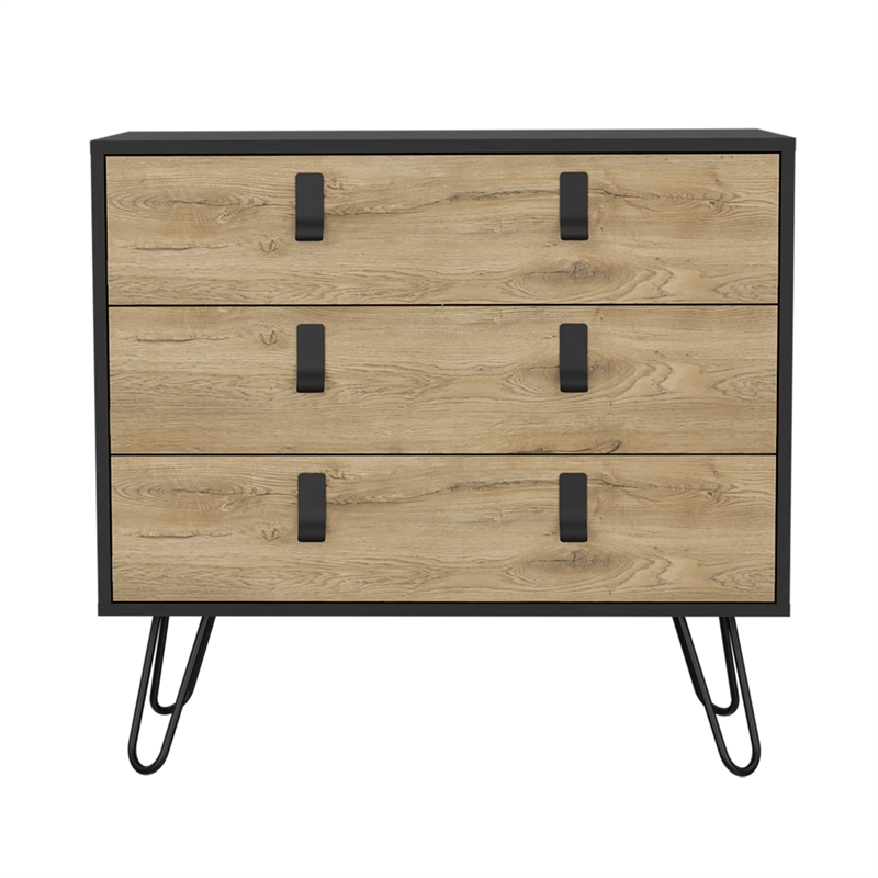 Dresser Magness Bedroom Black  Macadamia Engineered Wood