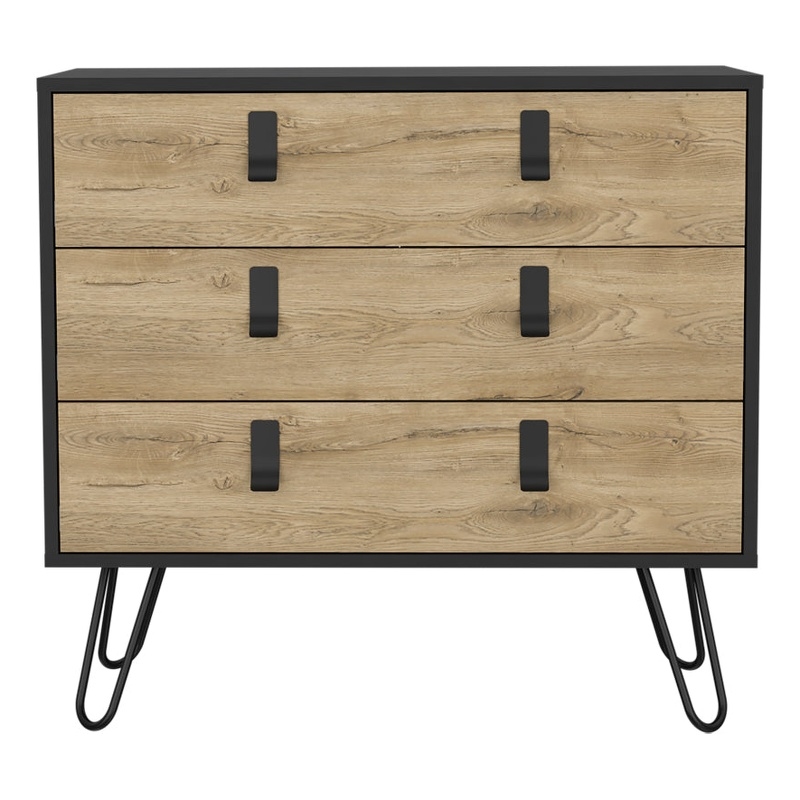 Dresser Magness Bedroom Black  Macadamia Engineered Wood