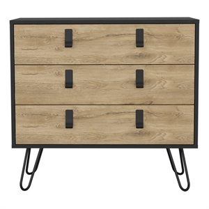 Dresser Magness Bedroom Black  Macadamia Engineered Wood