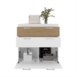 Aldan Modern Bedroom Dresser with Multiple Storage Drawers Engineered Wood Cabinet Furniture Organizer for Bedroom Storage White Finish