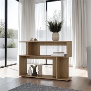 Sumas Living Room Side Table with Compact Design and Top Surface Engineered Wood Furniture for Living Room Use Storage and Display Beige Finish Modern Design