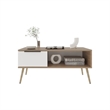 Lavelle Living Room Coffee Table with Spacious Top Surface Engineered Wood Furniture for Living Room Use Storage and Display Beige Finish Modern Design