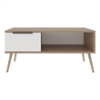 Lavelle Living Room Coffee Table with Spacious Top Surface Engineered Wood Furniture for Living Room Use Storage and Display Beige Finish Modern Design