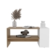 Corsica Living Room Coffee Table with Spacious Top Surface Engineered Wood Furniture for Living Room Use Storage and Display Beige Finish Modern Design