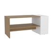 Corsica Living Room Coffee Table with Spacious Top Surface Engineered Wood Furniture for Living Room Use Storage and Display Beige Finish Modern Design