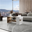 Corsica Living Room Coffee Table with Spacious Top Surface Engineered Wood Furniture for Living Room Use Storage and Display Beige Finish Modern Design