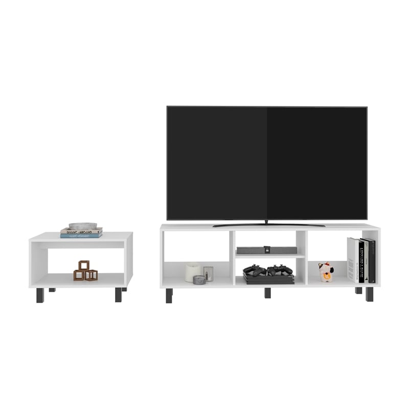 Majestic Duo Rack Coffe Table with Open Shelving