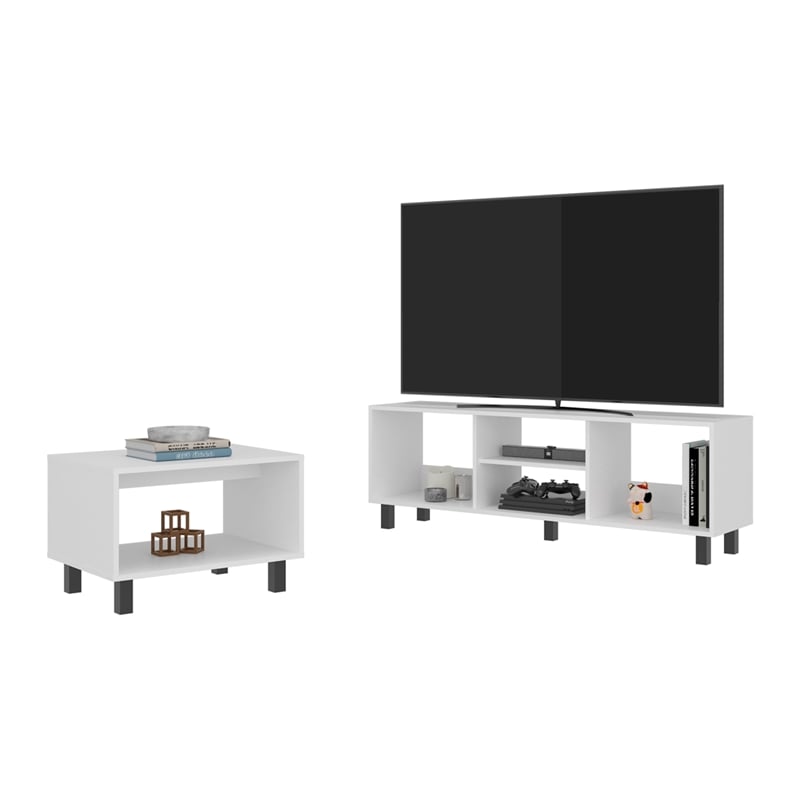 Majestic Duo Rack Coffe Table with Open Shelving
