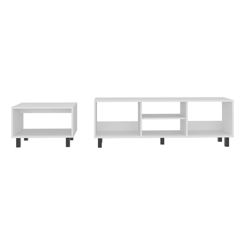 Majestic Duo Rack Coffe Table with Open Shelving