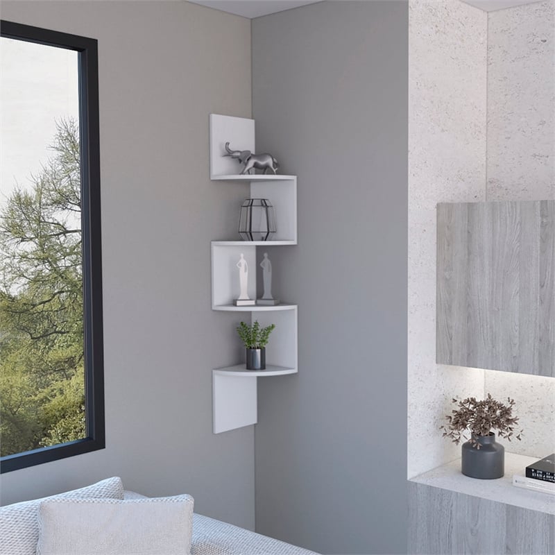 Shelf Crestone Living Room White