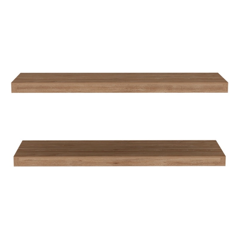 Double Floating Shelf Dallas Living Room Pine