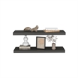 Double Floating Shelf Dallas Living Room Matt Gray