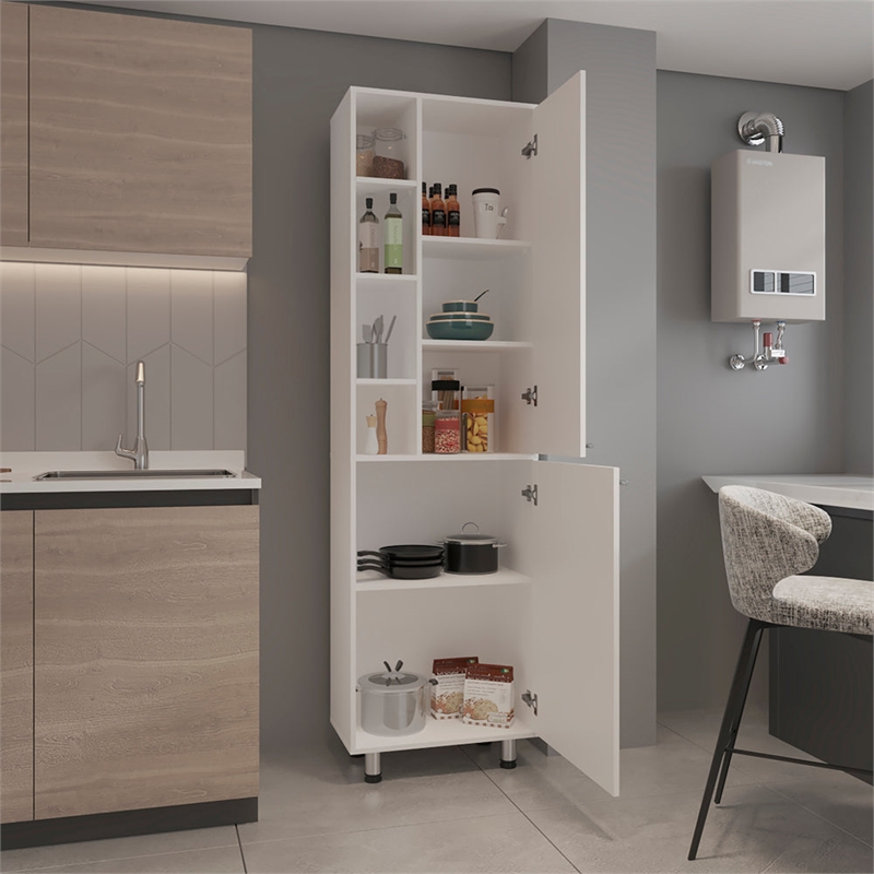 Shiprock Pantry Cabinet Kitchen White