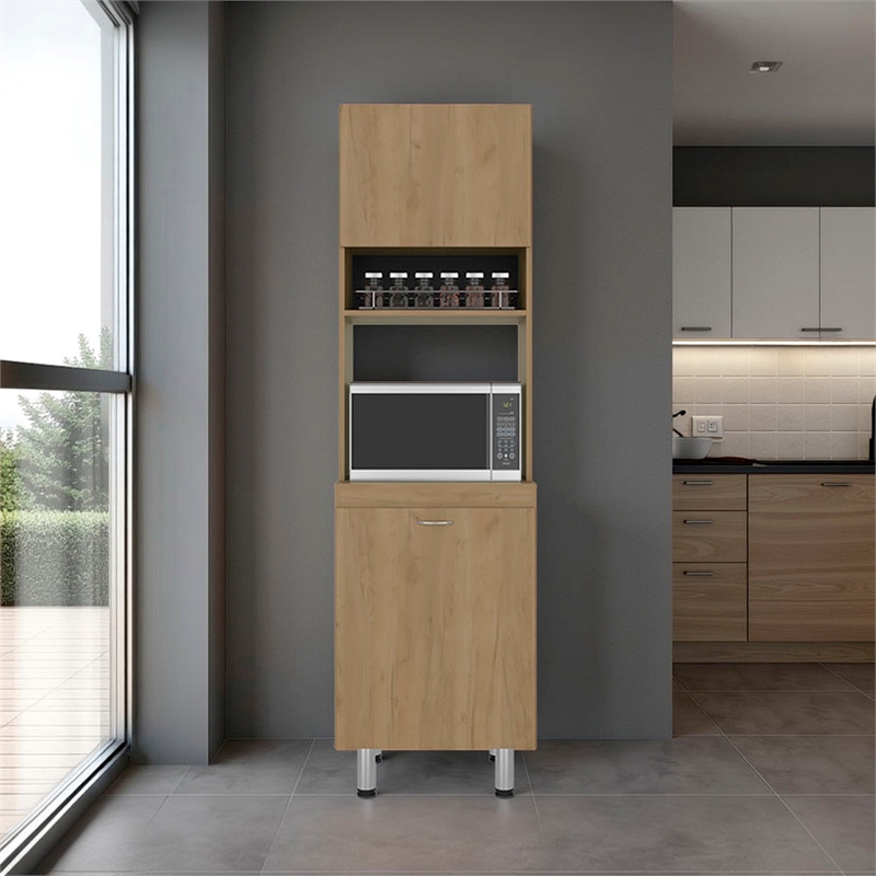 SOHAM Kitchen Pantry Cabinet Tall Storage Unit