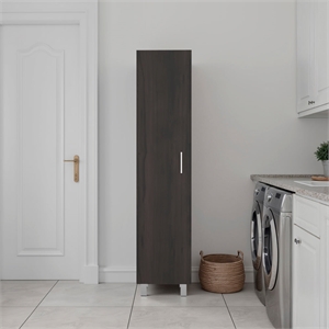 Sunflower Tall Bookcase Storage Cabinet with Multiple Shelves Engineered Wood Furniture Organizer for Living Room or Kitchen Dark Walnut Finish Modern Design