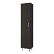 Sunflower Tall Bookcase Storage Cabinet with Multiple Shelves Engineered Wood Furniture Organizer for Living Room or Kitchen Dark Walnut Finish Modern Design