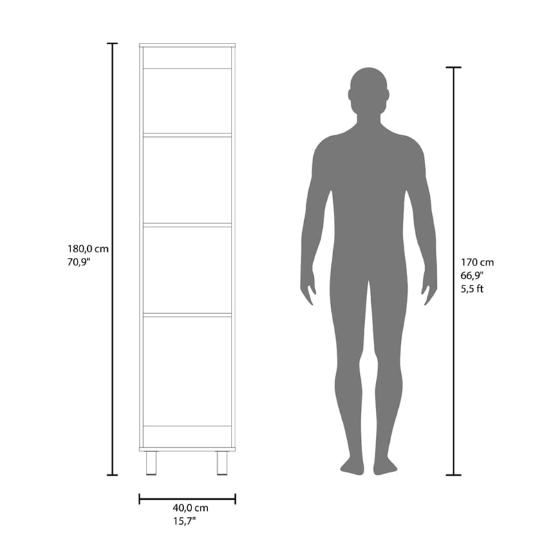 Hudson Premium  Storage Cabinet Manufactured Wood Finish