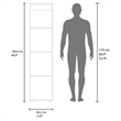 Jasmine Wardrobe with Full Length Mirror Slim