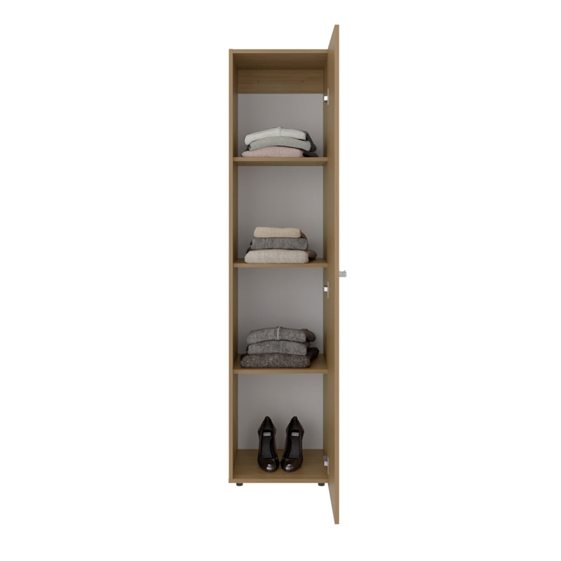 Jasmine Wardrobe with Full Length Mirror Slim