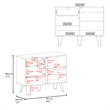 Farmington Sideboard Living Room  WhiteMacadamia