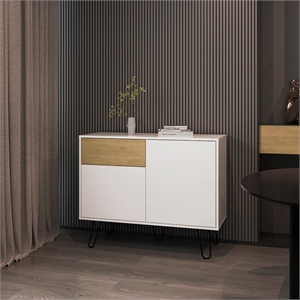 Farmington Sideboard Living Room  WhiteMacadamia