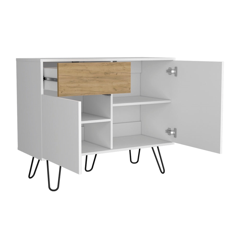 Farmington Sideboard Living Room  WhiteMacadamia