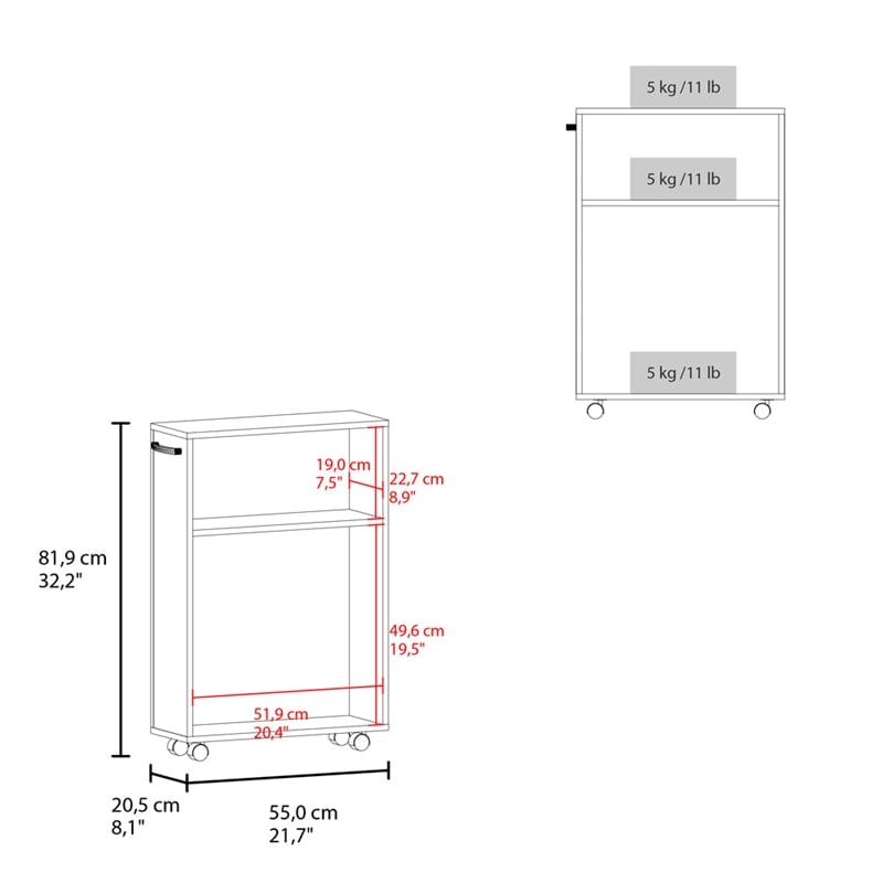Datto Storage Cart White