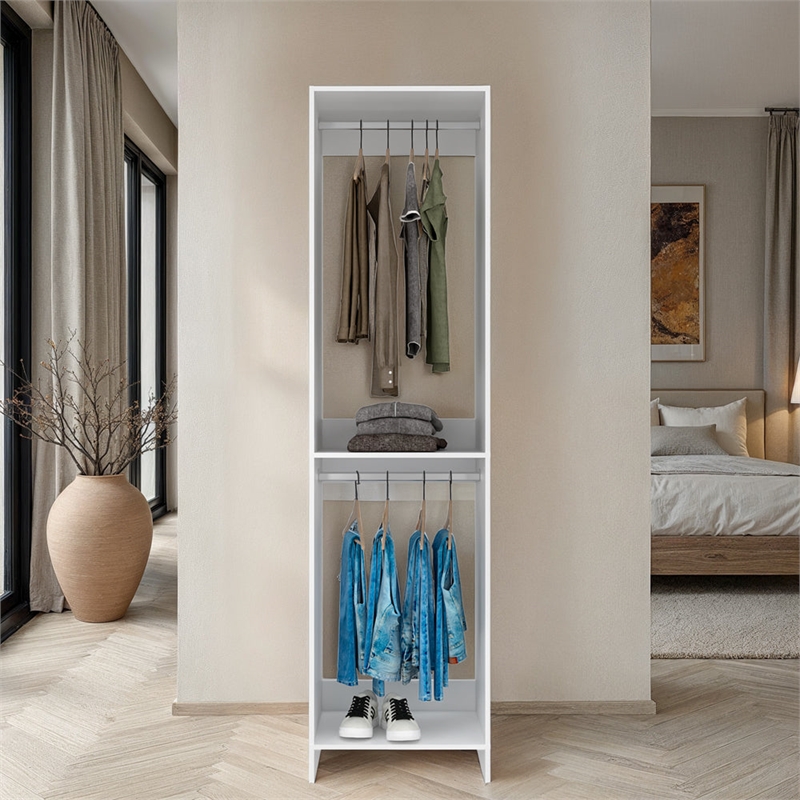 Maplewood Closet Slim Bedroom White