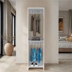 Maplewood Closet Slim Bedroom White