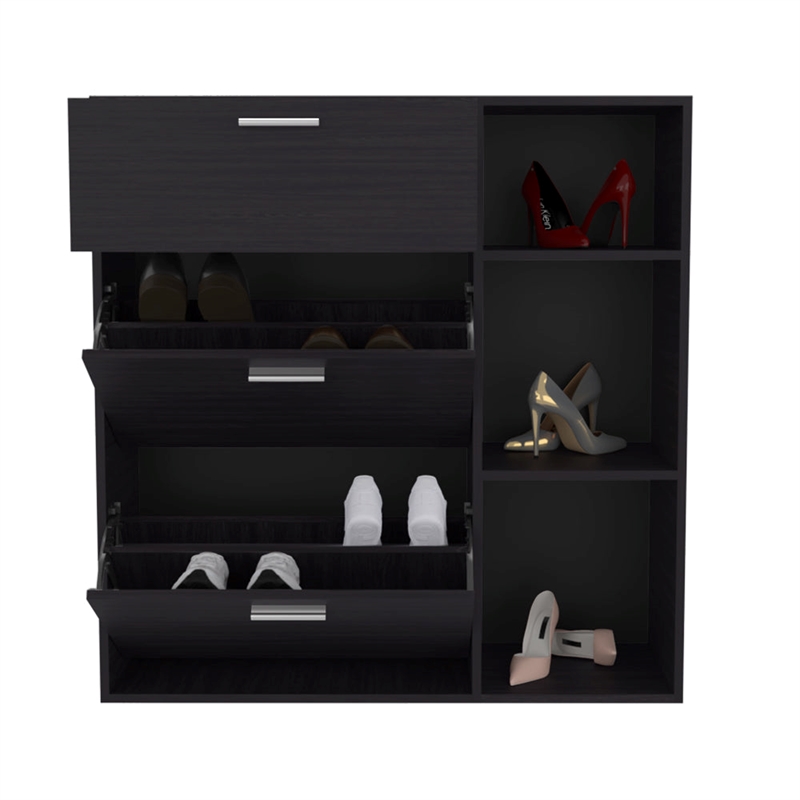 Whitaker Shoe Rack Bedroom Black