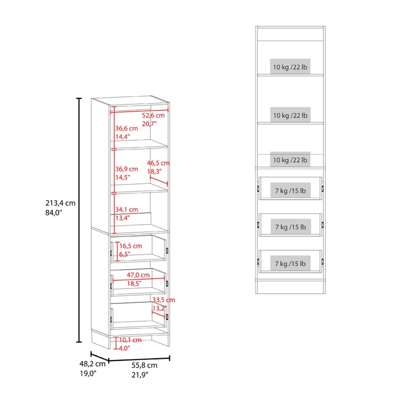 Maplewood Closet Boost Bedroom White Engineered Wood