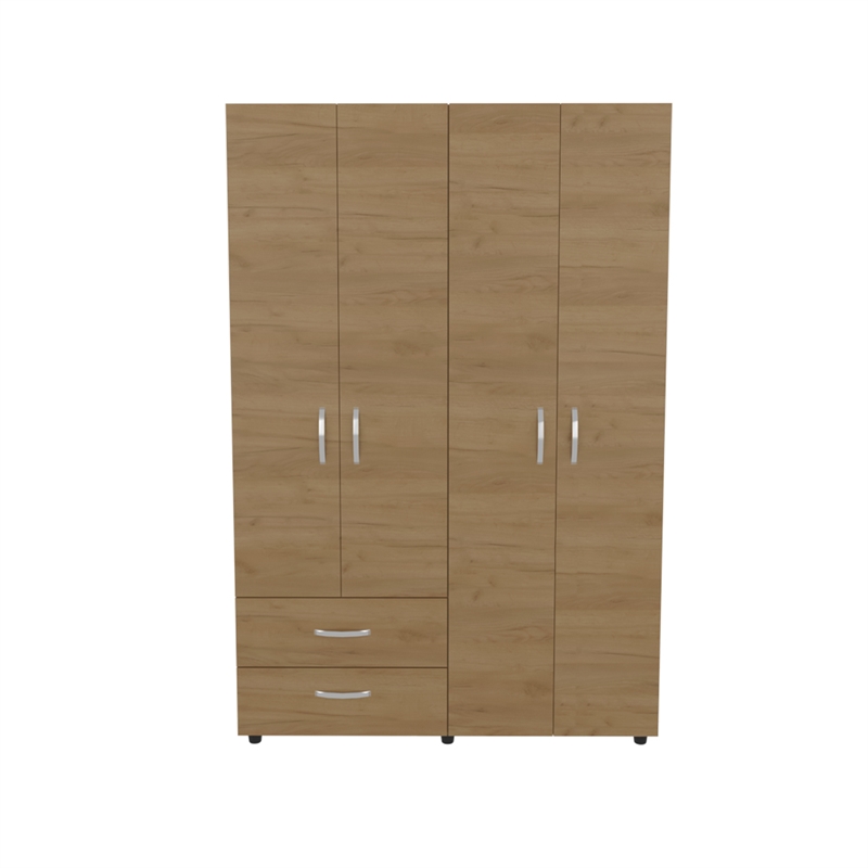 Crafton Armoire Bedroom Natural Oak Engineered Wood