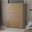 Crafton Armoire Bedroom Natural Oak Engineered Wood