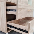 4 Door Armoire Wardrobe Wood Armoires Wardrobe with 2 Drawers 5 Shelves Oak