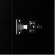 4 Doors Wood Armoire Wardrobe Closet with mirror Closet Organizer 4 Drawer Black