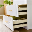 2 Door White Armoire Wardrobe Closet Wood Closet organize With Hanging Rod